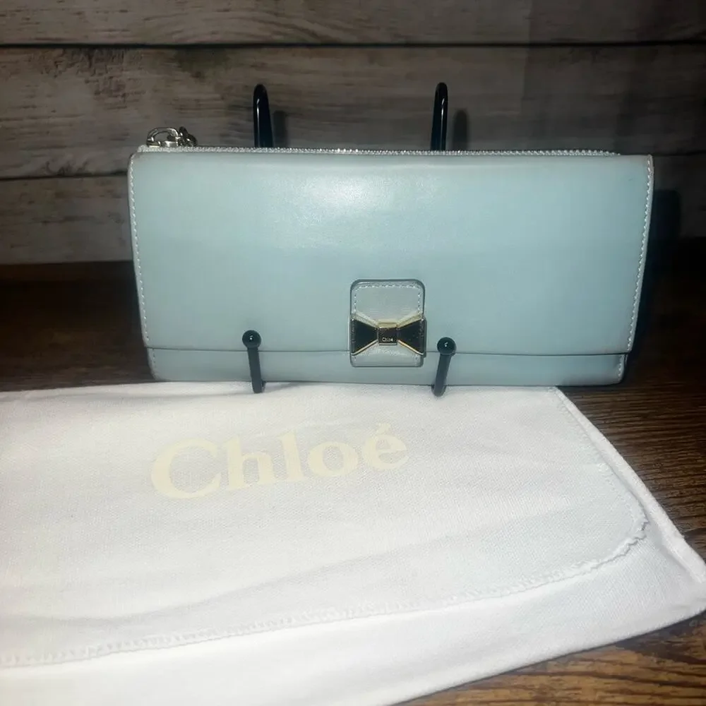 Chole Continental Wallet - Robins Egg Blue